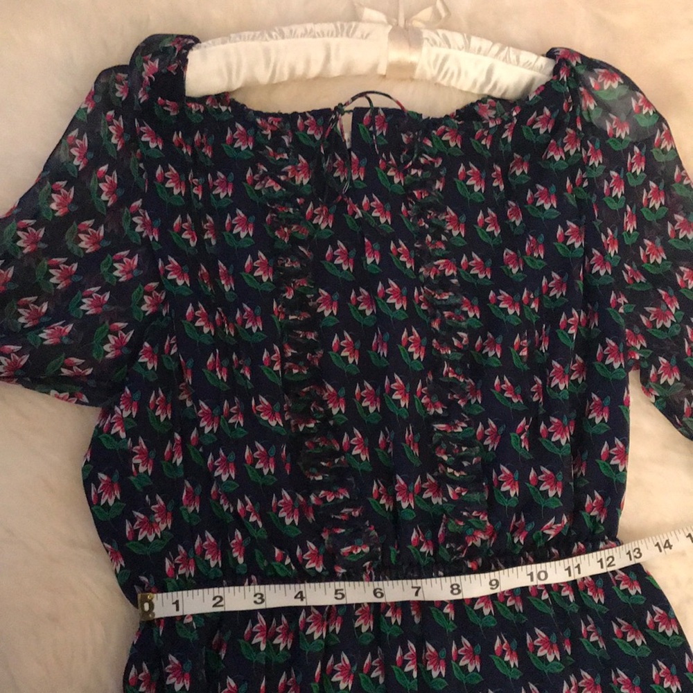 SOLD!! Diane Von Furstenberg floral silk dress 10 - Picture 7 of 8